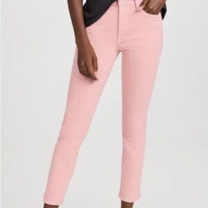 MOTHER The Mid Rise Dazzler Ankle Play Date In Quartz Pink Size 26